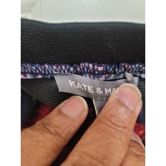 Kate & Mallory Women's Floral Print Maxi Skirt With Elastic Waistband Multicolor - Picture 8 of 8